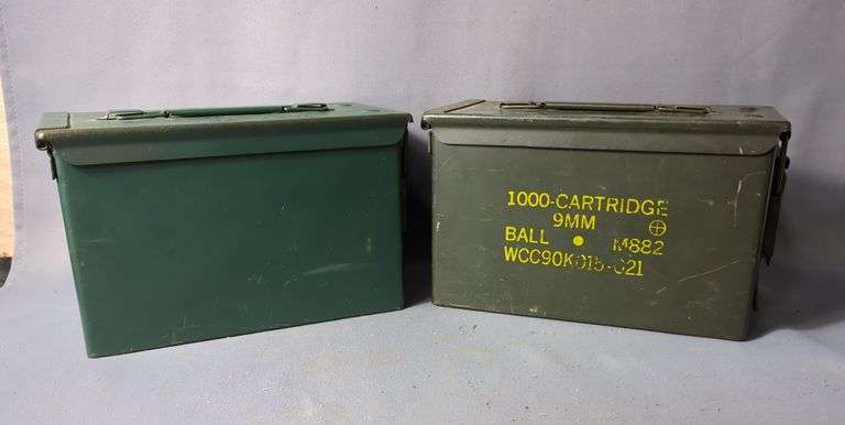 Metal Ammo Boxes, Qty 2 image