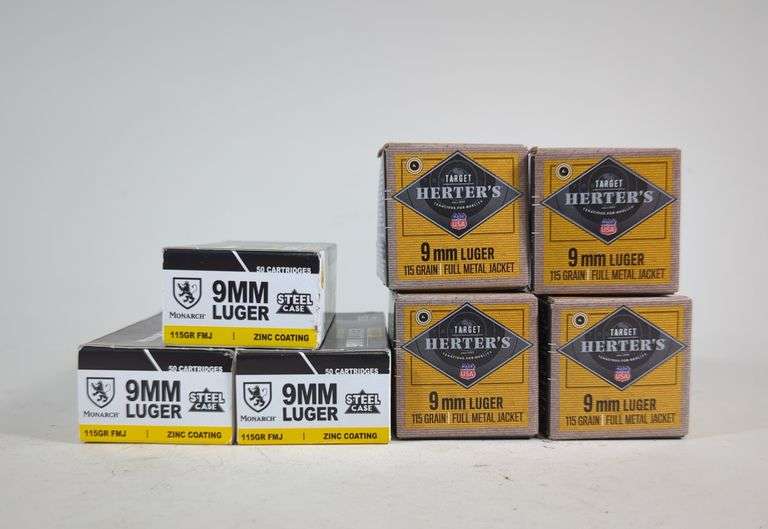 Monarch And Herter's 9mm Luger Ammo, Approx 350 Rds, Local Pickup Only image