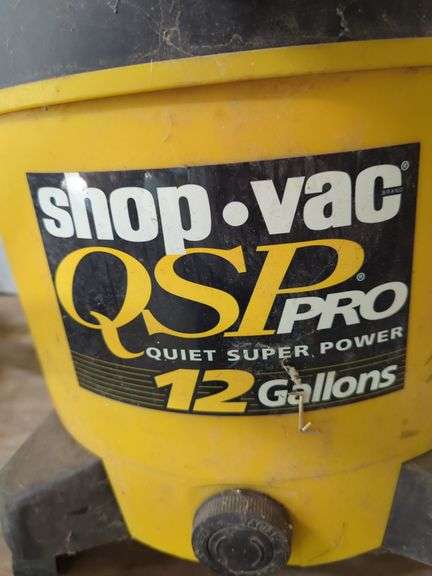 Shop-Vac QSP Pro 12 Gallon Wet/Dry Vacuum - 4.5 Peak HP