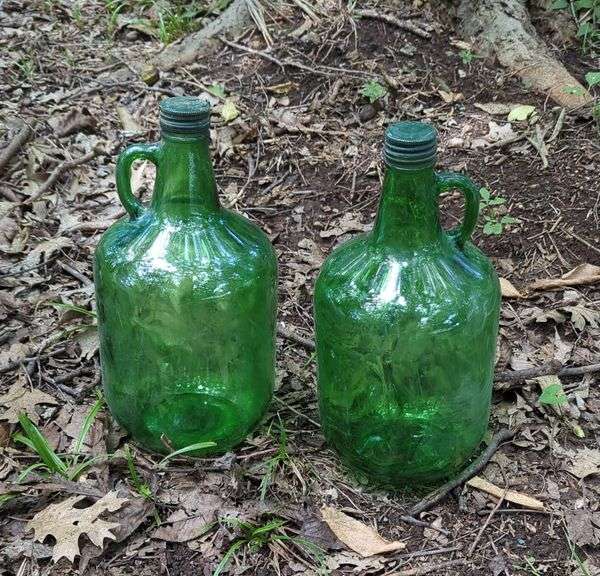 Glass Jugs, Qty 2