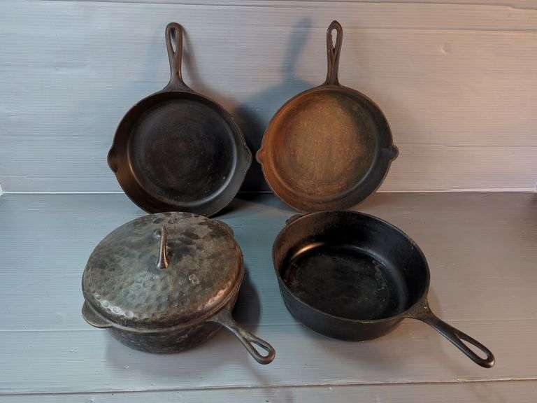Wagner Ware, Erie, and Other Cast Iron Skillets - 4 Pieces