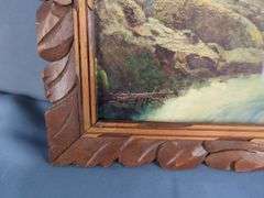 Deric Luwguy "Early Mountain River" Framed Lithograph