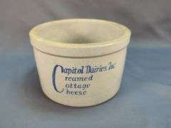 Capitol Dairies Cottage Cheese Stoneware Crock