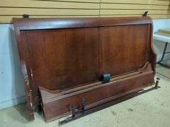Wooden Sleigh Bed Frame