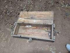 Rustic Wood Storage Box with Rope Handles