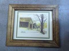 F. Massa Framed Watercolor Prints