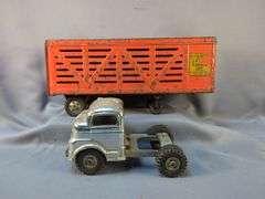 Structo Cattle Farms Inc. Pressed Metal Truck with Cattle Trailer