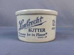 Lambrecht & Cooper's Butter Crock Collection - Creamery Advertising
