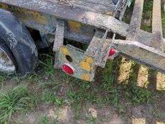 Tri-Axle Flatbed Trailer with Loading Ramps, No Title, THURSDAY Pick Up