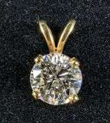 14k Gold and Diamond Pendant