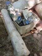 Metal Toolboxes, Halogen Headlights, Chevy Hubcap, and Tanks, Contents Of Pallet, THURSDAY Pick Up