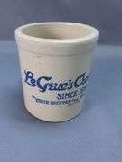 J.C. Helferich & Sons, And LeGrue's Creamery Advertising Stoneware Crocks