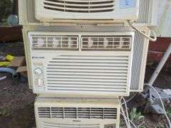 Haier & Cool Living Window Air Conditioners, Qty 2 And Cool Living AC Unit, All Power On