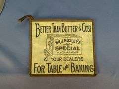 Atwater's Creamery Crock & Moxley's Oleomargarine Pot Holder