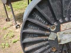 Large Metal Spool with Steel Cable