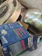 Metal Toolboxes, Halogen Headlights, Chevy Hubcap, and Tanks, Contents Of Pallet, THURSDAY Pick Up
