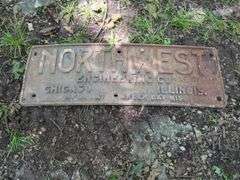 Northwest Engineering Co. Metal Plaquard