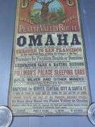 1869 Union Pacific Railroad Grand Opening Advertising Poster Reproduction
