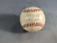 Bruce Chen Autographed Baseball, 1979 Kansas City Royals Stamped Signature Pennant, And Stamped Autograph Baseball