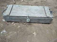 Rustic Wood Storage Box with Rope Handles