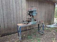 Vintage SHYIR TA Electric Milling/Drilling Machine on Cart