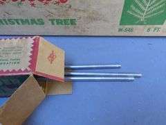 Vintage Sparkler Aluminum Christmas Tree with Box and Stand