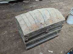 Vintage Metal Bound Steamer Trunk