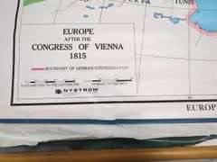 Nystrom World History Maps, Includes 16 Different Maps, 59" Long, Torn At Pull Handle