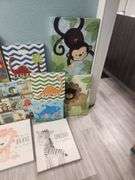Children's Wall Art, Various Sizes And Styles, Total Qty 15