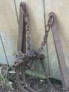 Metal Hay Grapples with Chains, Qty 2