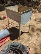 Galvanized Metal Wash Tub with Stand