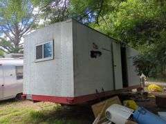 Mobile Trailer With Side Door And Window, No Title