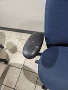 Round Kitchen Table With 2 Rolling Adjustable Office Chairs, Table Is 36" Diameter