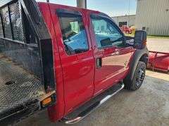 2015 Ford F 550 Heavy Duty 4x4 Truck With Snow Plow and Monroe Spreader, Odometer Reads 75,797 Miles, VIN# 1FD0X5HT7FEB32574, Engine Oil Leak, Kansas Title, See Details For Video, See Details For Video