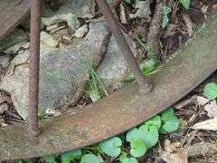 Metal Wagon Wheels, Qty 2, 36" and 32"