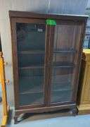 Antique Glass Door Display Cabinet