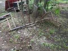 Metal Spiral Staircase Frame, 108" x 37"