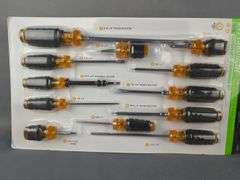 Screwdriver Set, Circuit Tester, Magnetic Parts Holder, and Nut Drivers