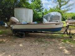 Penn Yan Classic 1993 Boat With Johnson Motor, Including Trailer, Unknown Working Order, No Title, THURSDAY Pick Up
