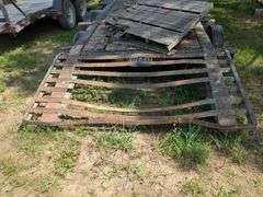 Tri-Axle Flatbed Trailer with Loading Ramps, No Title, THURSDAY Pick Up