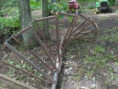 Metal Spiral Staircase Frame, 108" x 37"