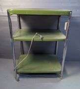 Metal Rolling Cart with Attached Outlet