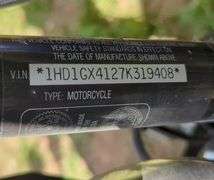 2007  HARLEY-DAVIDSON  FXDB / Dyna Street Bob 2007 Harley Davidson FXDB / Dyna Street Bob Motorcycle, VIN 1HD1GX4127K319408, Mileage Showing On Odometer 6,936, Missouri Title, See Details For Video, THURSDAY Pick Up