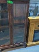 Antique Glass Door Display Cabinet