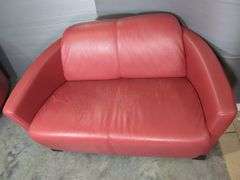 Caliá Italia Red Leather Armchair