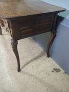 Ornate Wood Desk with Drawers