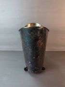 English Sterling Silver Compote, Covered Container Marked 'Razutal Switzerland', And Unmarked Pitcher