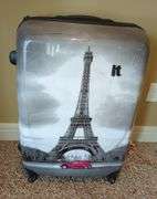 IT Paris Print Rolling Hard Sides Suitcase