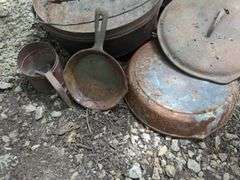 Camping and Outdoor Cooking Lot - Cast Iron, Lantern, and More!