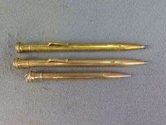 Wahl Eversharp Gold Filled Pencils, Qty 3